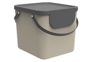 ROTHO Odpadkový koš Albula 40 litrů 39,8x35,8x33,9cm cappuccino