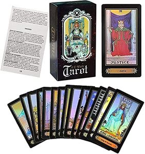 Tarot Karten, Tarotkarten Set, Tarotkarten für Anfänger, Tarot Cards,Mystisches Tarot, Tarotkarten Mit Buch für Anfänger, Tarot Zukunft Erzählen Spielkarten Set (78 Karten)