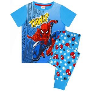 Spider-Man - dětské pyžamo NS6343 (122) (modrá/červená/bílá)