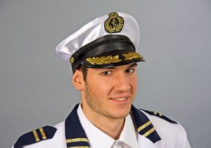 Kapitänsmütze Offizier zur See Commodore Hut Seefahrt