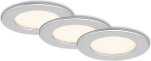 Briloner 3er Set LED Einbauleuchte Thin chrom-matt Ø 11,5 cm warmweiß Briloner 3er Set LED Einbauleuchte Thin chrom-matt Ø 11,5 cm warmweiß