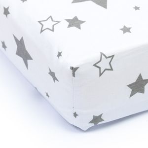 Amilian Spannbettlaken Spannbetttuch für Babybett Kinderbett 70x140 cm, 100% Baumwolle, fürs Baby, Bettwäsche Größe: 140x70 cm