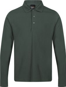 Regatta Professional - Pánska polokošeľa s dlhým rukávom RG9339 (XL) (tmavozelená)