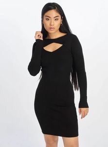 Dámské šaty Urban Classics Ladies Cut Out Dress black - XL