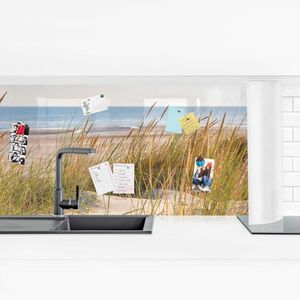 Küchenrückwand - Stranddüne am Meer, Größe HxB:60cm x 210cm, Ausführung:Smart matt