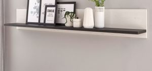 Büroregal "Stove" in weiß Pinie anthrazit Büro Wandregal 160 cm