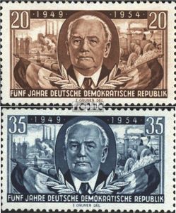 Briefmarken DDR 1954 Mi 443-444 (kompl.Ausg.) gestempelt 5 Jahre DDR
