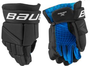 Bauer S21 X YTH 9 Black/White Eishockey-Handschuhe