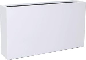 VIVANNO Raumteiler Fiberglas ELEMENTO SLIM Kasten, Weiß matt - 90x20x50 cm