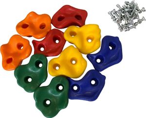 10x Klettergriffe Klettersteine Kletterwand Boulderwand für Spielturm