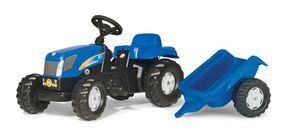 rolly toys Kid NH T 7040 Trettraktor mit Anhänger, Maße: 134x47x52 cm; 01 307 4