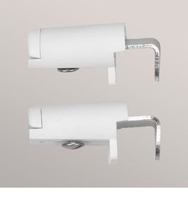 Zubehör Lysel Outlet - Kassettenrollo Klemmträger aus Kunststoff/ Metall - in weiß - B 20mm H 25mm