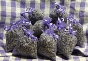 5 x Lavendelsäckchen mit französischen Lavendel / Lavendelblüten als Mottenschutz und zum Entspannen
