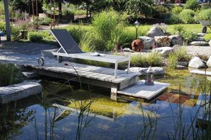 acamp Rimini 56808 Gartenliege platin 198x60x35 cm