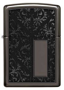 ZIPPO - Pattern Design - /Venetian® Black Ice® Schwarz Grau Ornament Sturmfeuerzeug nachfüllbar Benzin 60005980