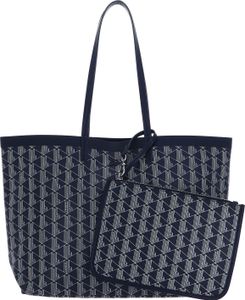 LACOSTE Schultertasche Shopper Zel Shopping Bag Mono Marine 166 Farine 2 dunkelblau LACOSTE Schultertasche Shopper Zel Shopping Bag Mono Marine 166 Farine 2 dunkelblau