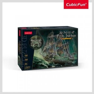 CUBICFUN Lśniące puzzle 3D Żaglowiec Latający Holender 360 elementów