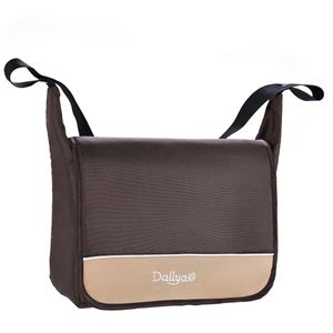 Daliya® Wickeltasche Mamabag Tasche Organizer für  Bambimo Kinderwagen oder Universal (Braun)