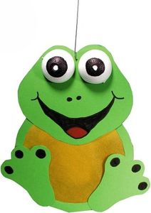 Laternen Bastelset Frosch von Prell, 5 Stück