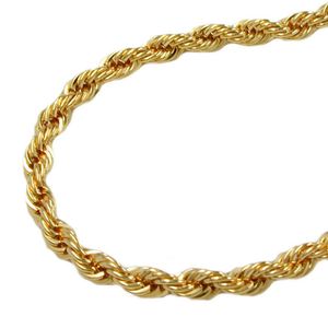 3,3mm Kordelkette Halskette Collier aus 9Kt 375 Gold Gelbgold 45cm