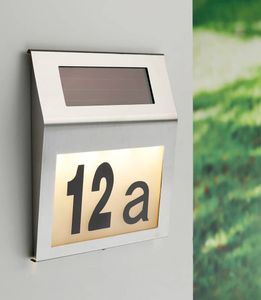 HI Solar LED Beleuchtete Hausnummer HI Solar LED Beleuchtete Hausnummer