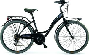 MBM Agora 26 Zoll 43 cm Frau 6G Felgenbremse Schwarz