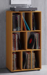VCM Holz Schallplatte LP Sideboard Regal Archivierung Aufbewahrung Woltino Buche