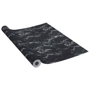 vidaXL Samolepicí fólie na nábytek vzhled černého kamene 500x90 cm PVC