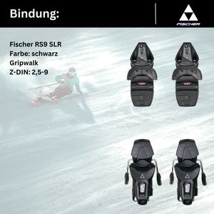 Ski Alpinski Carvingski On-Piste-Rocker - Fischer RC Trend SLR - Bindung RS9 SLR Z2,5-9 - geeignet für Einsteiger bis Fortgeschrittene, Länge:145cm