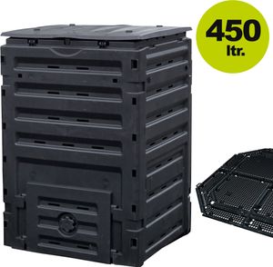 ECO-Master Komposter 450 L, schwarz INKL. Bodengitter