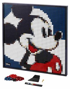 LEGO 31202 Art Disney's Mickey Mouse Set, Poster, Wanddekoration, DIY Puzzle für Erwachsene