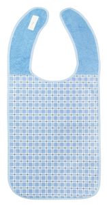 Lätzchen für Erwachsene, 45x107 cm, hellblau (blau), 100% Polyester mit Polyurethan-Schicht