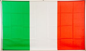 Flagge Italien 90 x 150 cm mit Ösen + Aufkleber