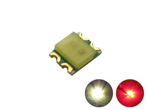 Schönwitz 51128 4 Stück DUO Bi-Color LED SMD 0605 warmweiß / rot mit Kupferlackdraht und gemeinsamer Anode