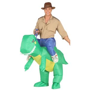 Dino Kostüm aufblasbarer T-Rex Huckepack für Herren