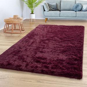 TT Home Teppich Wohnzimmer Hochflor Langflor Weich Soft Modernes Einfarbiges Design Größe 200x290 cm