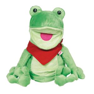 goki 51785 Handpuppe Frosch Frilo, grün (1 Stück)