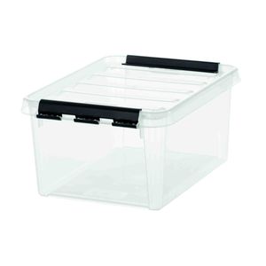 SmartStore Aufbewahrungsbox CLASSIC 10 8 Liter transparent / schwarz