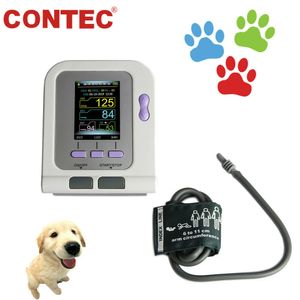 CONTEC08A-VET Digitales Veterinär-Blutdruckmessgerät Haustiere Tier BP Maschine Manschette Hund Katze