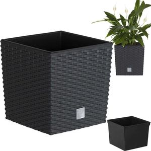Prosperplast Blumentopf Rato Low Anthrazit 32,5 cm