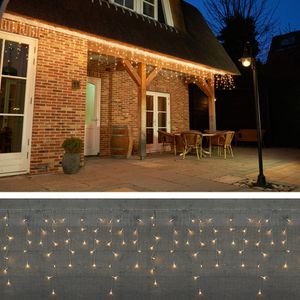 Eiszapfen-Beleuchtung 180 Lichter warmweiß Eiszapfen-Leuchten