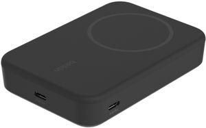 Belkin BoostCharge Pro - Induktive Power Bank - magnetisch mit Qi2 - 10000 mAh - 15 Watt - Fast Charge, PD - 2 Ausgabeanschlussstellen (magnetisch, 24 pin USB-C)