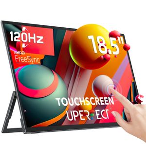 120 Hz dotykový prenosný monitor, 18,5" displej IPS, HDR400 a AMD FreeSync
