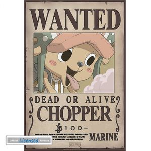 One Piece Mini-Poster - Wanted Chopper (52 x 35 cm)