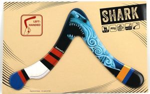 Boomerang SHARK 40 gr - Zweiflügler Bumerang für Linkshänder