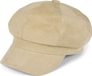 styleBREAKER Damen Ballonmütze aus einfarbigem Stoff, Schirmmütze Vintage Style, Bakerboy Schiebermütze, Newsboy Cap 04023076