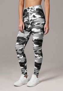 Urban Classics Damen Ladies Camo Leggings TB1331, color:snow camo, size:5XL