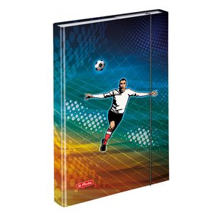 Herlitz Heftbox / DIN A4 / aus Pappe / mit Fußballmotiv