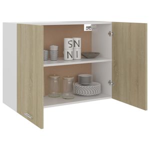 Hochwertigen - Hängeschrank für Küche ,Wandschrank Sonoma-Eiche 80x31x60 cm Spanplatte2685