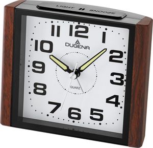 DUGENA 4460592 Wecker Alarm Analog Holzoptik schwarz